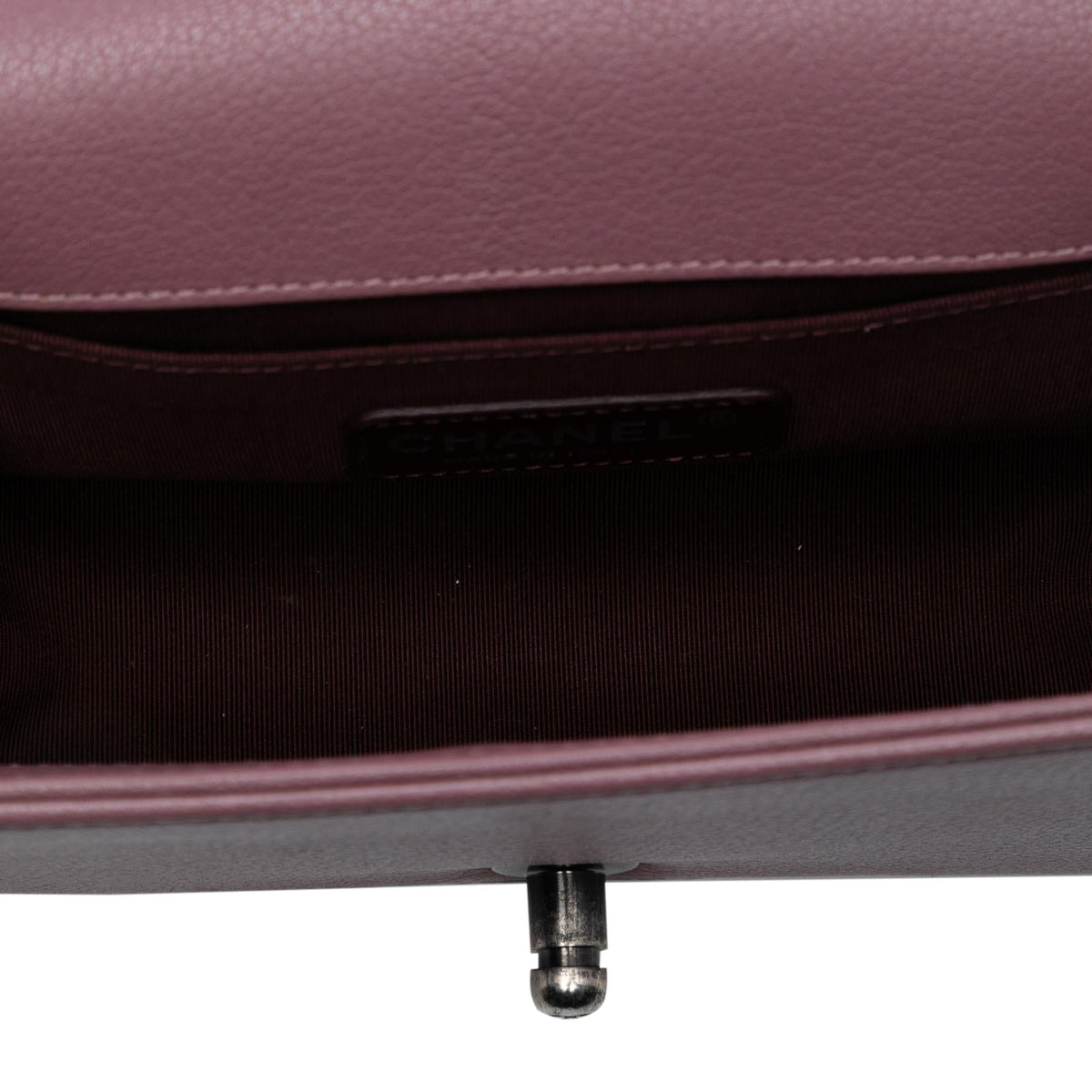 Chanel Small Quilted Goatskin and Patent Duo Boy Flap