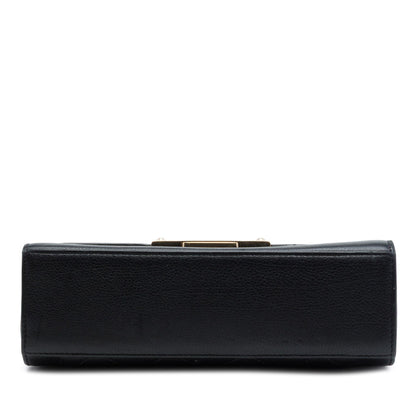 Chanel Small Quilted Grained Calfskin Label Click Flap