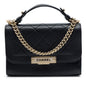 Chanel Small Quilted Grained Calfskin Label Click Flap