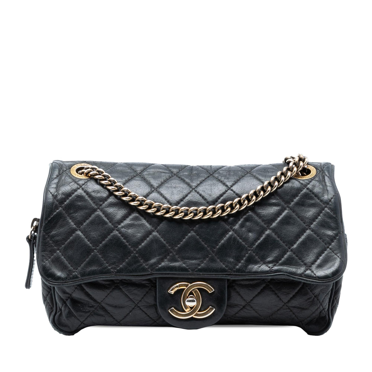 Chanel Small Quilted Iridescent Calfskin Shiva Flap