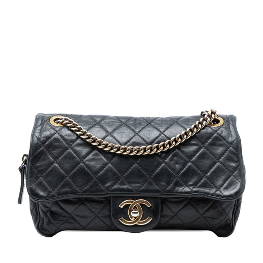Chanel Small Quilted Iridescent Calfskin Shiva Flap