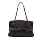 Chanel Small Quilted Iridescent Caviar Chic Shopping Tote