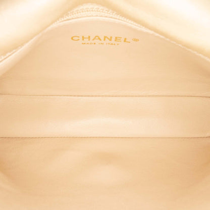 Chanel Small Quilted Iridescent Lambskin Pearl CC Crystal Flap