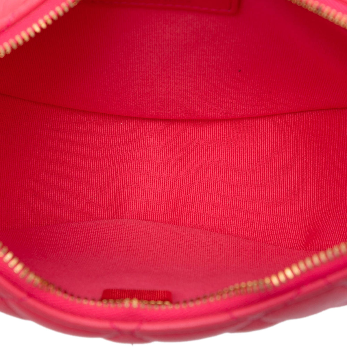 Chanel Small Quilted Lambskin Chain Around Hook Hobo Bag
