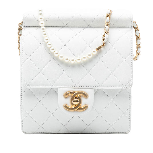Chanel Small Quilted Lambskin Chic Pearls Flap