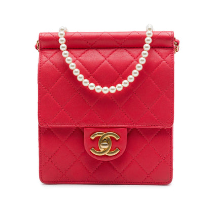 Chanel Small Quilted Lambskin Chic Pearls Flap