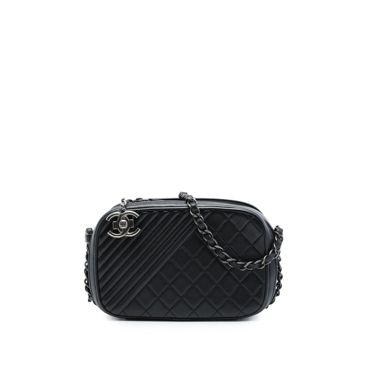 Chanel Small Quilted Lambskin Coco Boy Camera Bag