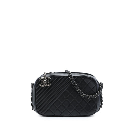 Chanel Small Quilted Lambskin Coco Boy Camera Bag