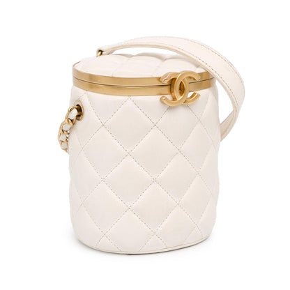 Chanel Small Quilted Lambskin Crown Box Bag