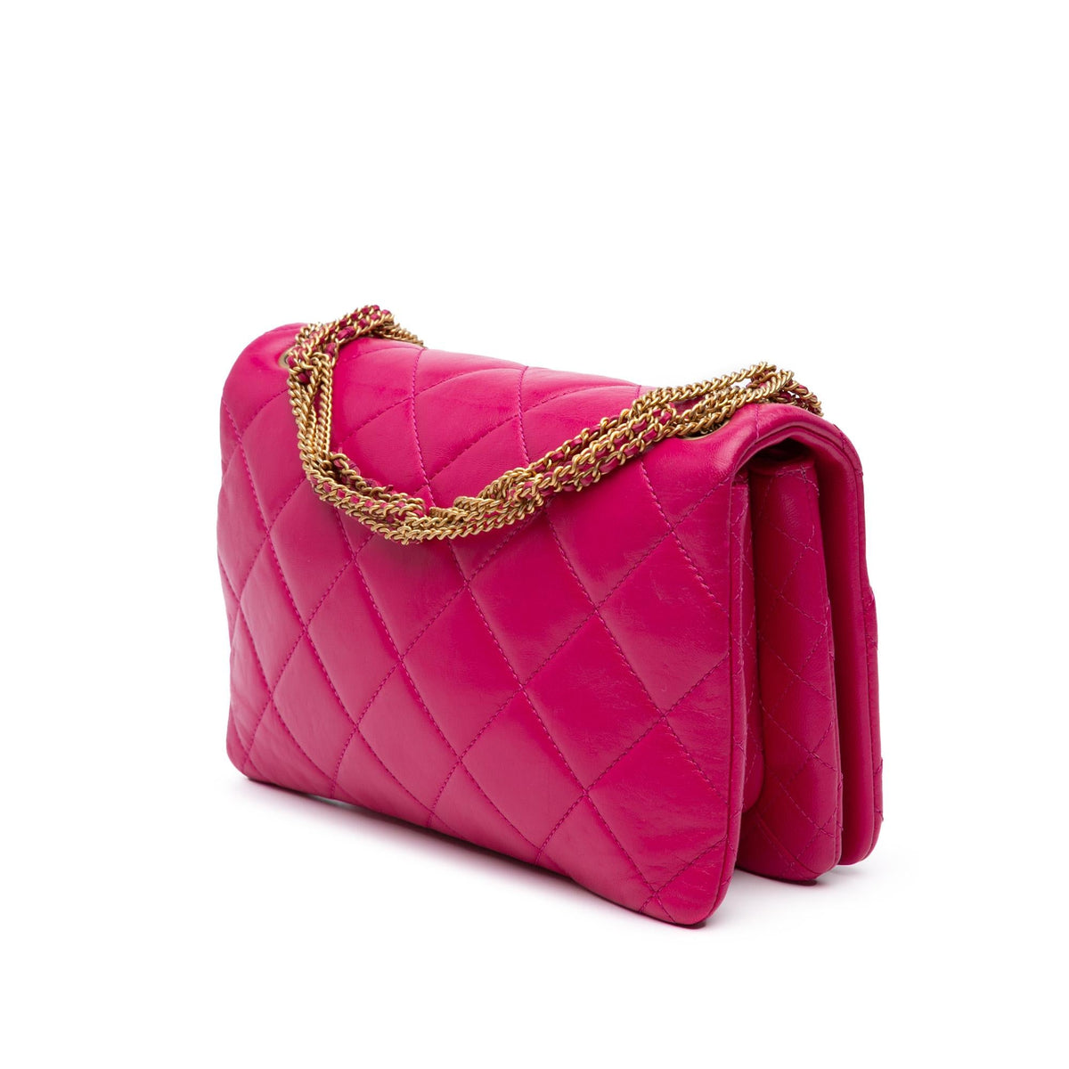 Chanel Small Quilted Lambskin On And On Chain Flap