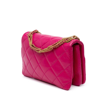 Chanel Small Quilted Lambskin On And On Chain Flap