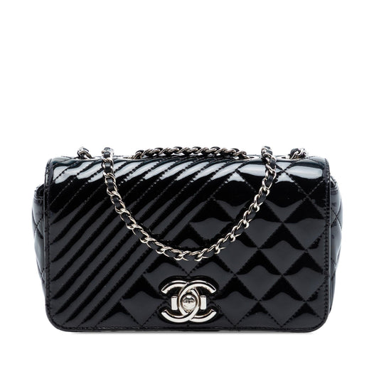 Chanel Small Quilted Patent Coco Boy Flap