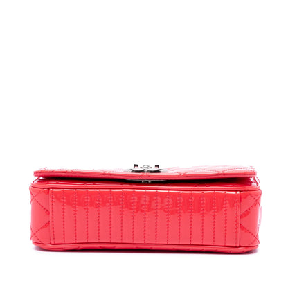 Chanel Small Quilted Patent Coco Boy Flap