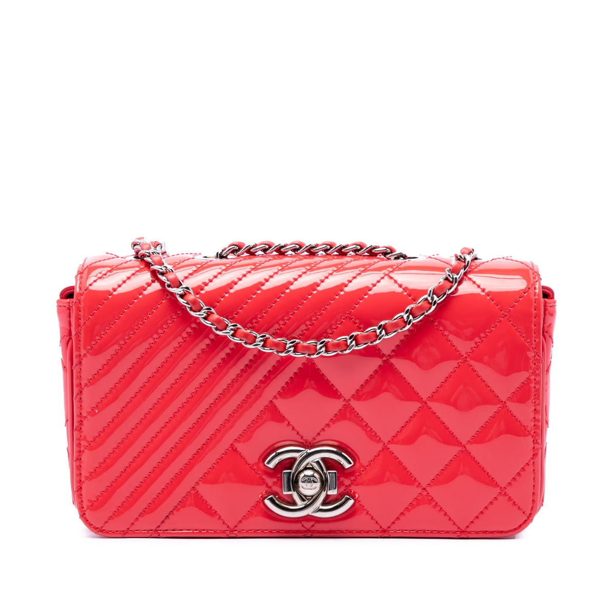 Chanel Small Quilted Patent Coco Boy Flap