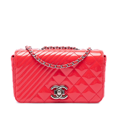 Chanel Small Quilted Patent Coco Boy Flap