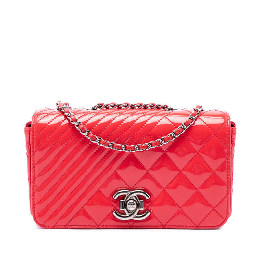 Chanel Small Quilted Patent Coco Boy Flap