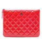 Chanel Small Quilted Patent O Case Clutch