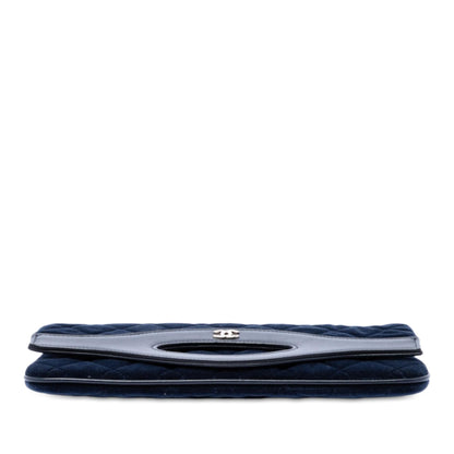 Chanel Small Quilted Velvet 31 Clutch