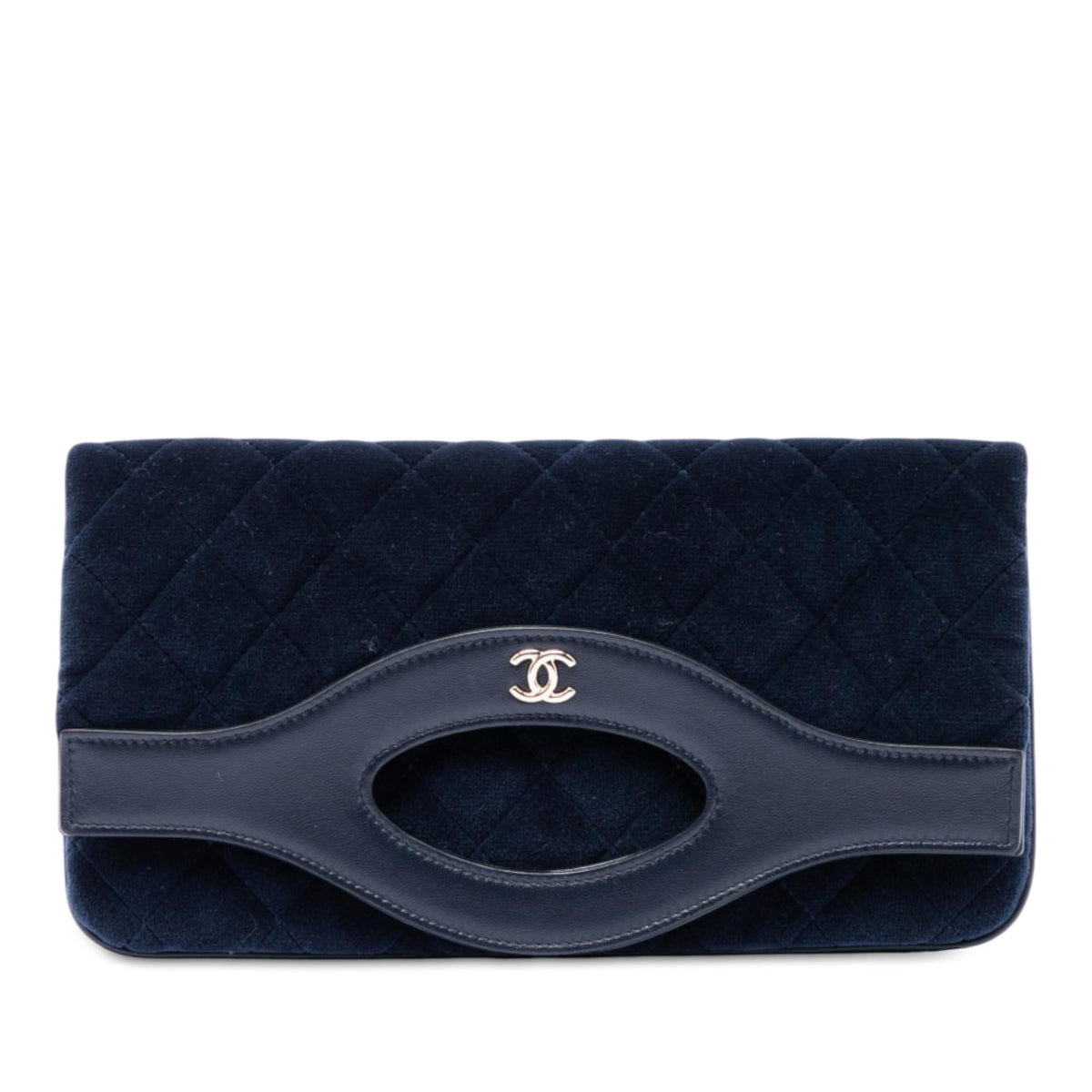 Chanel Small Quilted Velvet 31 Clutch