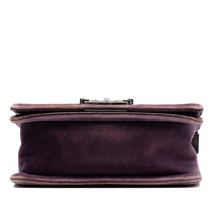 Chanel Small Quilted Velvet Boy Flap