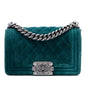 Chanel Small Quilted Velvet Boy Flap