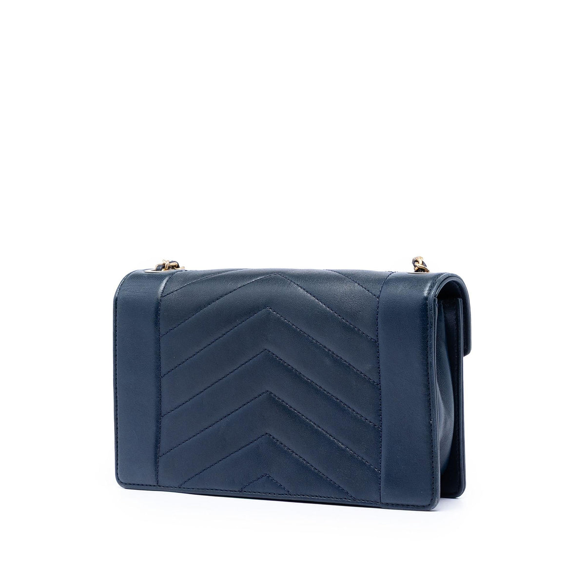 Chanel Small Reversed Chevron Lambskin Flap