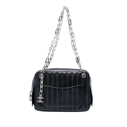 Chanel Small Vertical Quilted Lambskin Mademoiselle Camera Bag