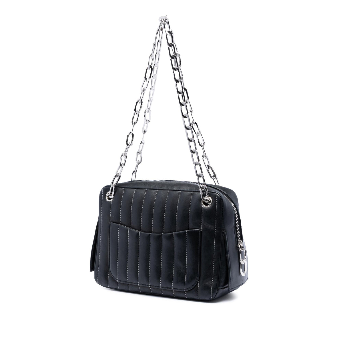 Chanel Small Vertical Quilted Lambskin Mademoiselle Camera Bag