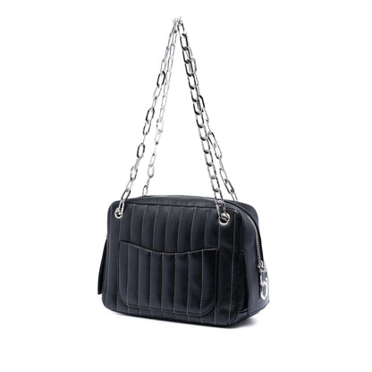 Chanel Small Vertical Quilted Lambskin Mademoiselle Camera Bag