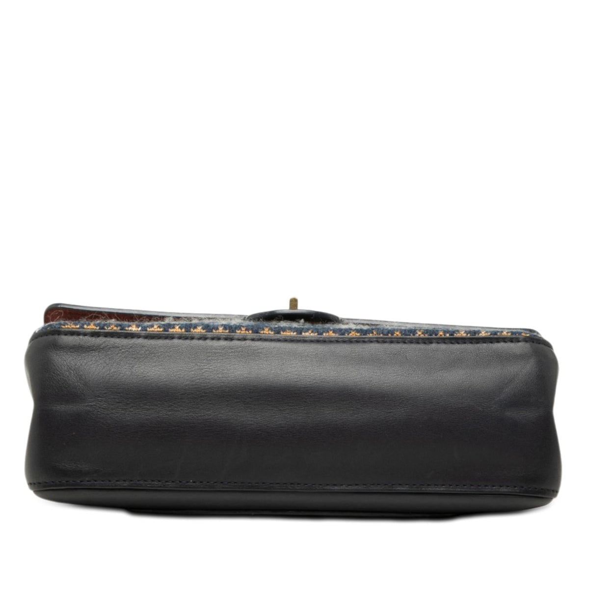 Chanel Smooth Calfskin and Knit Reissue 2.55 Medallion Nude Double Flap 226