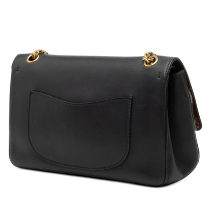 Chanel Smooth Calfskin and Knit Reissue 2.55 Medallion Nude Double Flap 226