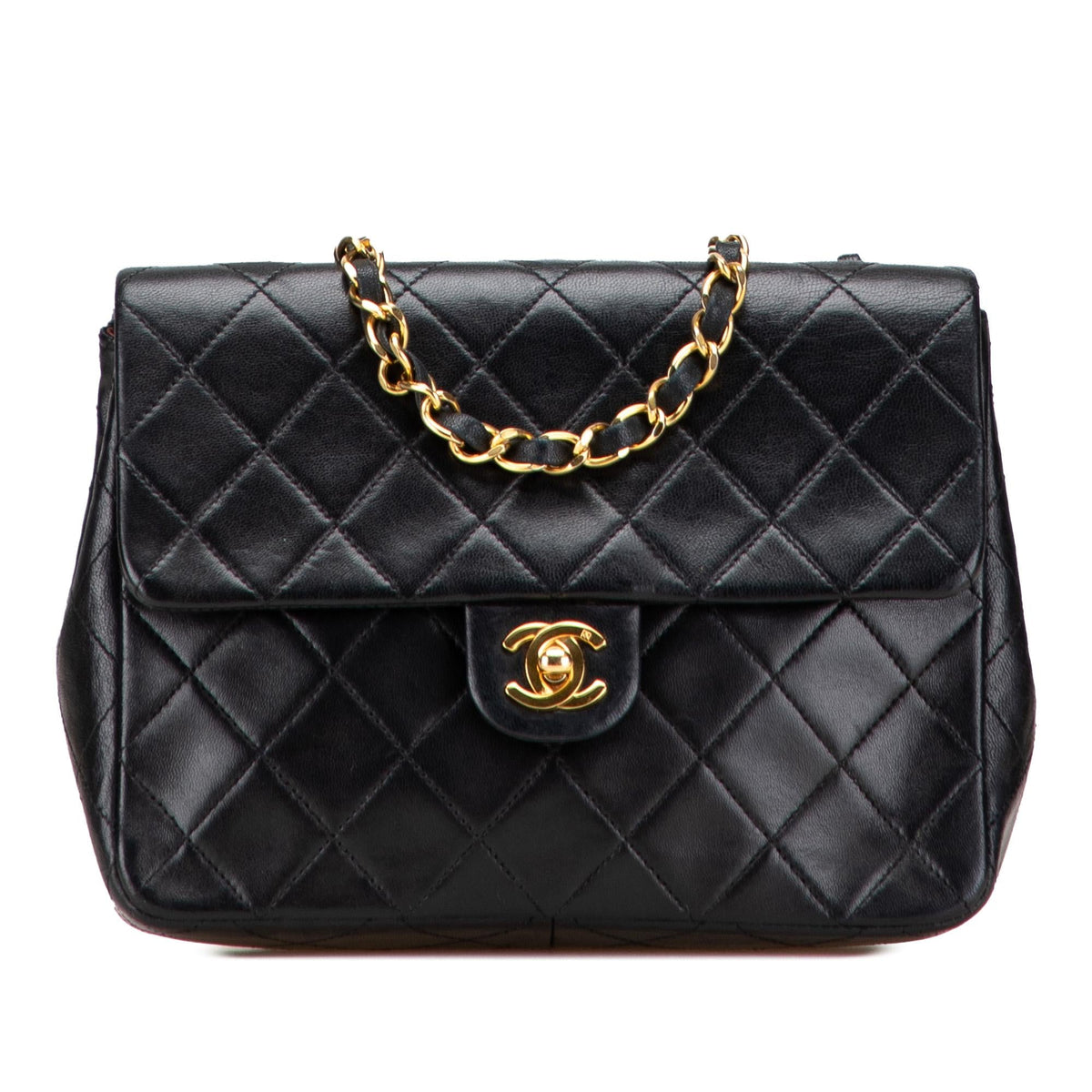 Chanel Square Quilted Lambskin Single Flap
