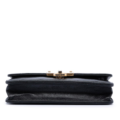 Chanel Stitched Goatskin Golden CC Wallet On Chain