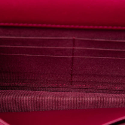 Chanel Stitched Goatskin Golden CC Wallet On Chain