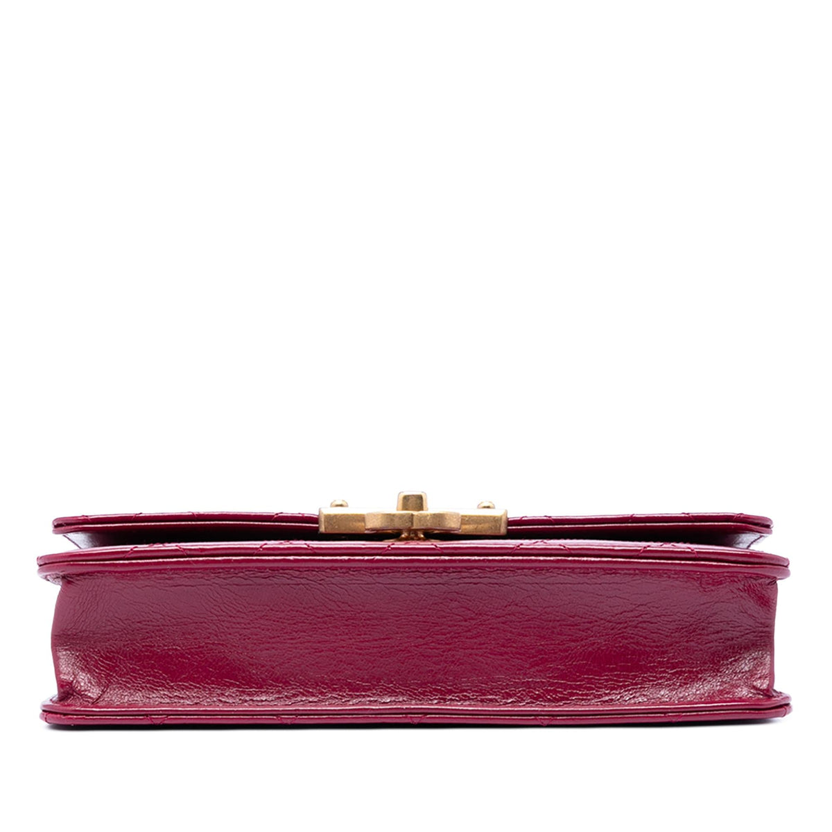 Chanel Stitched Goatskin Golden CC Wallet On Chain