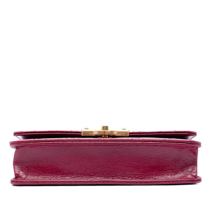 Chanel Stitched Goatskin Golden CC Wallet On Chain