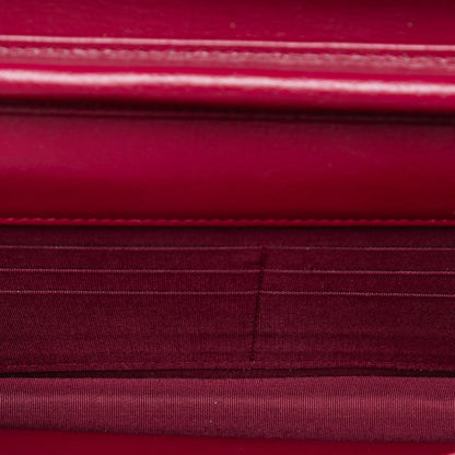 Chanel Stitched Goatskin Golden CC Wallet On Chain