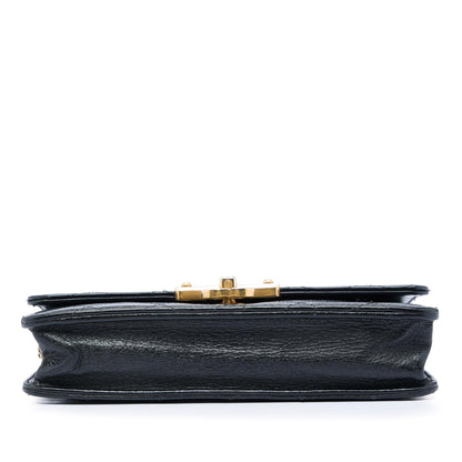 Chanel Stitched Goatskin Golden CC Wallet On Chain