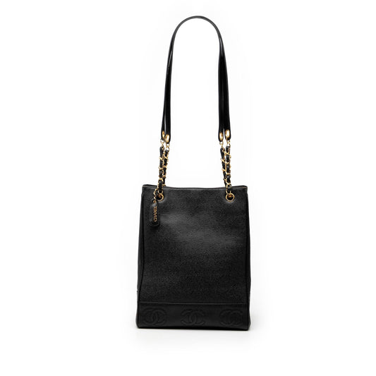Chanel Triple CC Caviar Tote