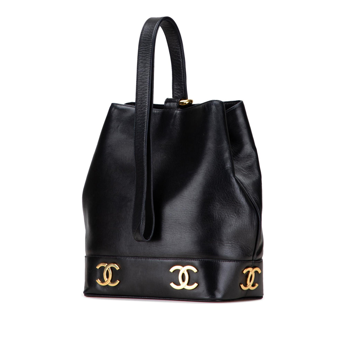 Chanel Triple CC Lambskin Bucket
