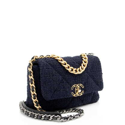 Chanel Tweed 19 Medium Flap Bag