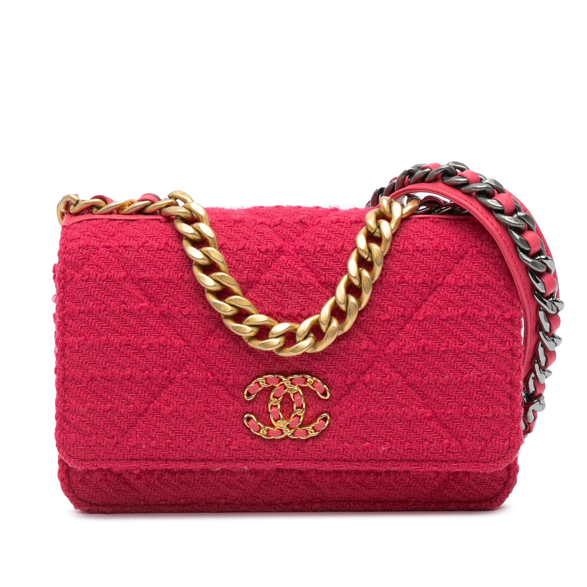 Chanel Tweed 19 Wallet On Chain