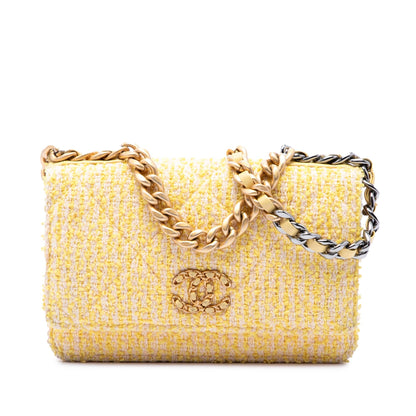 Chanel Tweed 19 Wallet On Chain