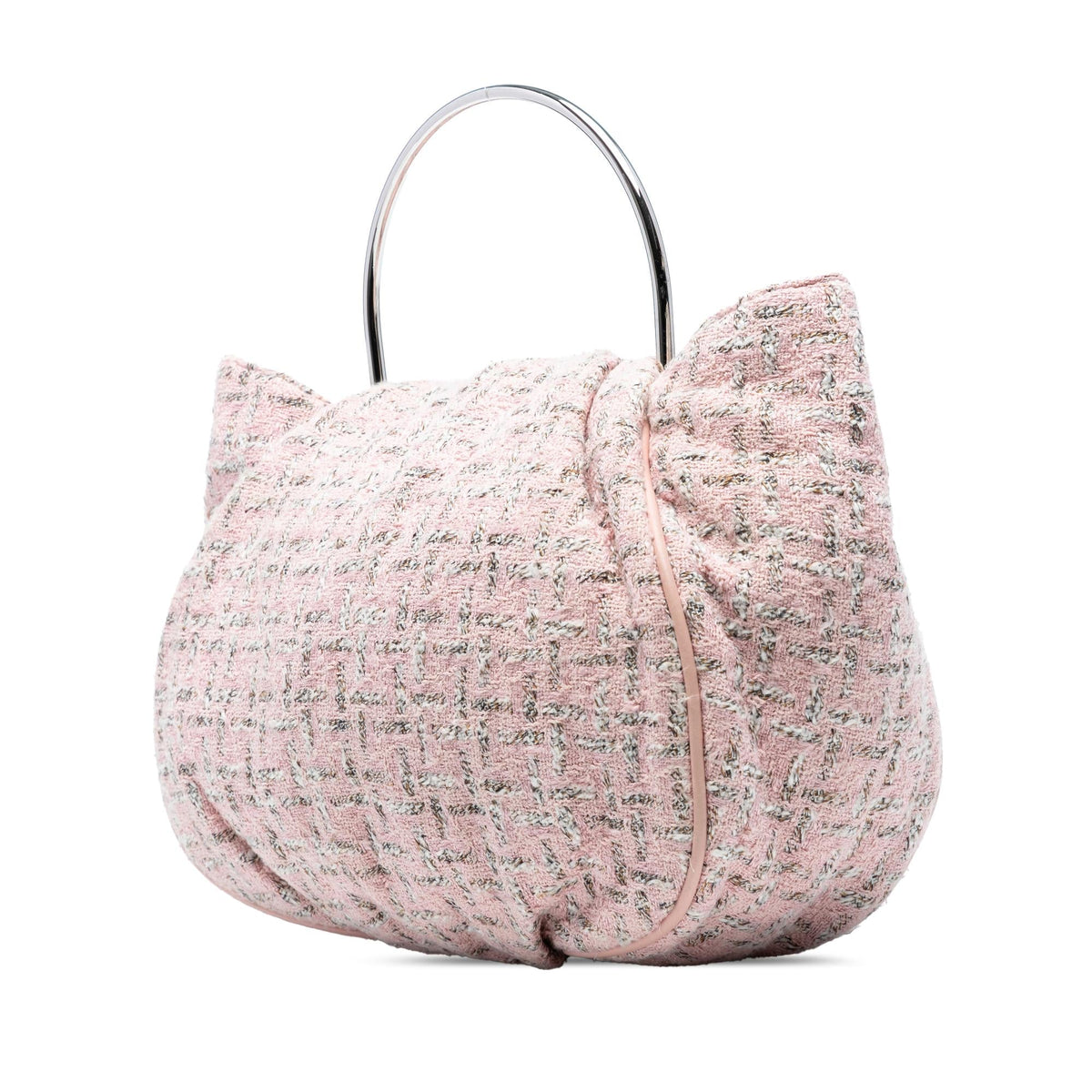 Chanel Tweed Boucle Knitting Top Handle Bag