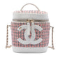 Chanel Tweed and Lambskin Vanity Cosmetic Case