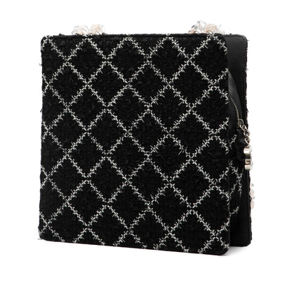Chanel Tweed and Resin Zipped Chain Shopping Bag