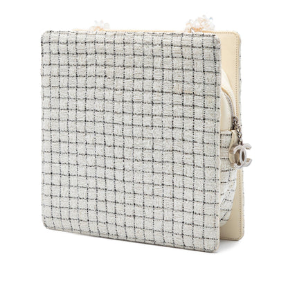 Chanel Tweed and Resin Zipped Shopping Bag