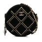 Chanel Velvet Pearl Sequin Round Crossbody