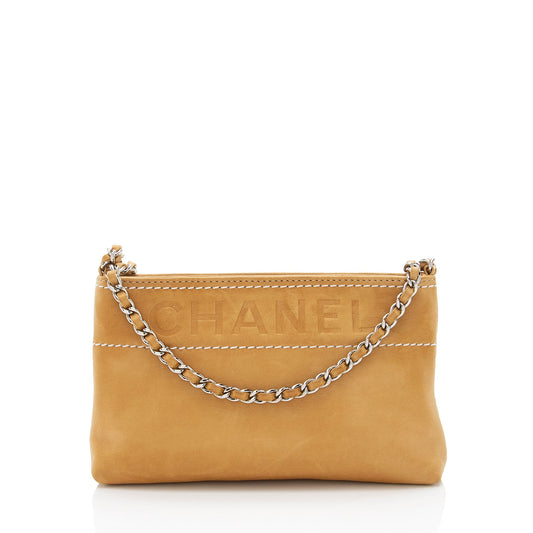 Chanel Vintage Lambskin LAX Chain Mini Pochette