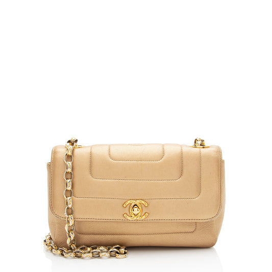 Chanel Vintage Metallic Lambskin Bijoux Mini Flap Bag